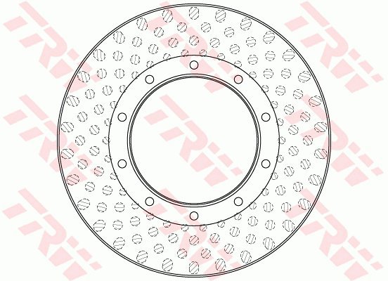 TRW Brzdový kotouč DF5010S sada 2ks - Brake Disc