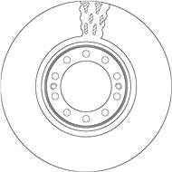 TRW Brzdový kotouč DF5087S sada 2ks - Brake Disc