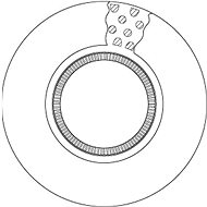 TRW Brzdový kotouč DF5094S sada 2ks - Brake Disc