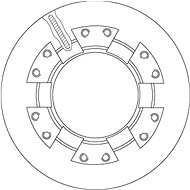 TRW Brzdový kotouč DF5116S sada 2ks - Brake Disc