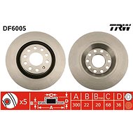 TRW Brake disc DF6005 set of 2 - Brake Disc