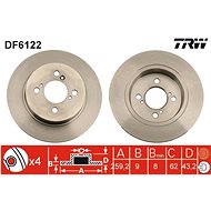 TRW Brake disc DF6122 set of 2 - Brake Disc