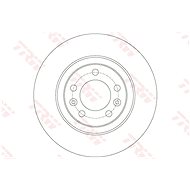 TRW Brzdový kotouč DF6134 sada 2ks - Brake Disc