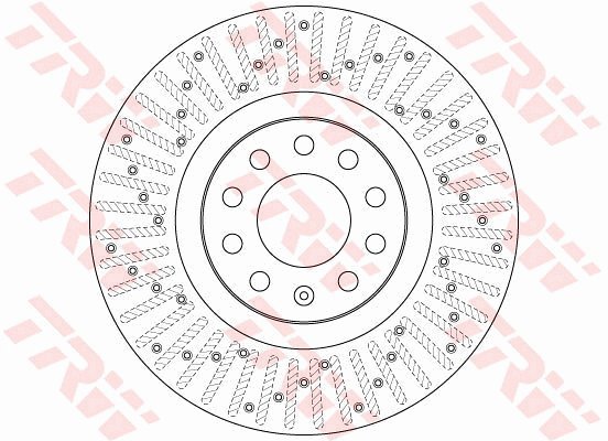 TRW Brake disc DF6189S set of 2 - Brake Disc