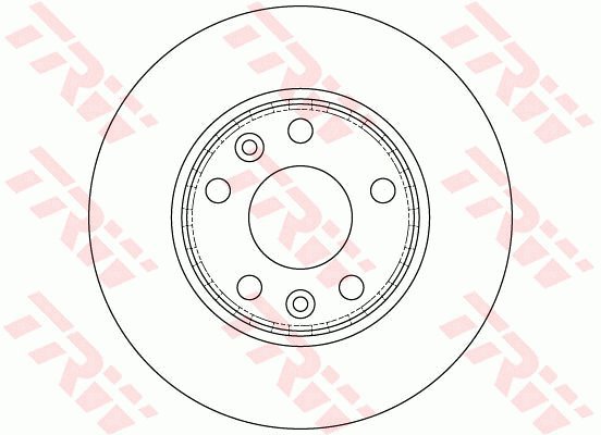 TRW Brzdový kotouč DF6199 sada 2ks - Brake Disc