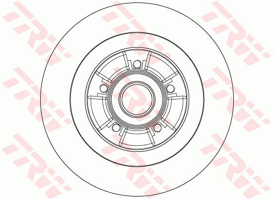 TRW Brzdový kotouč DF6202BS sada 2ks - Brake Disc