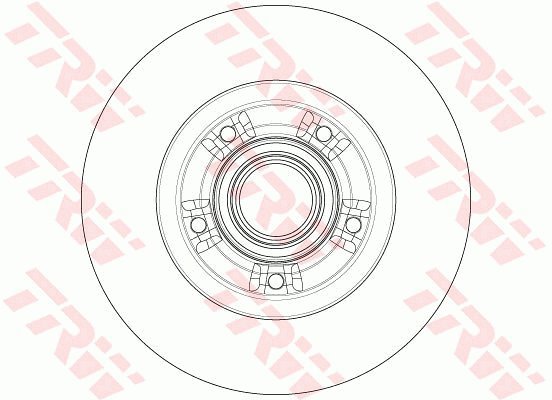 TRW Brake disc DF6203BS set of 2 - Brake Disc