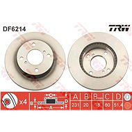 TRW Brake disc DF6214 set of 2 - Brake Disc