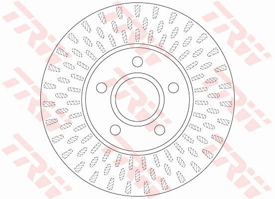 TRW Brzdový kotouč DF6217 sada 2ks - Brake Disc