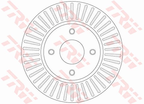 TRW Brzdový kotouč DF6249 sada 2ks - Brake Disc
