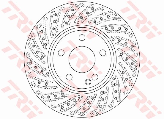TRW Brake disc DF6262S set of 2 - Brake Disc