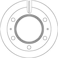 TRW Brzdový kotouč DF6297S sada 2ks - Brake Disc