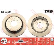 TRW Brake disc DF6329 set of 2 - Brake Disc