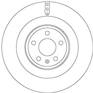 TRW Brake disc DF6343S set of 2 - Brake Disc