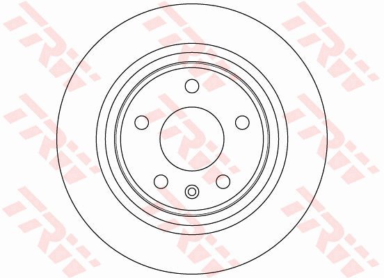 TRW Brzdový kotouč DF6370 sada 2ks - Brake Disc