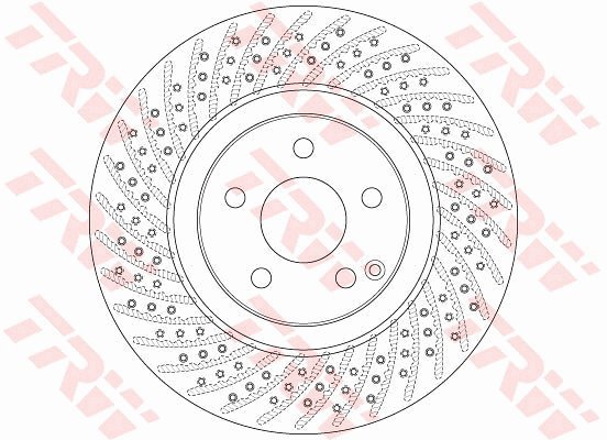 TRW Brake Disc DF6433S set of 2 - Brake Disc
