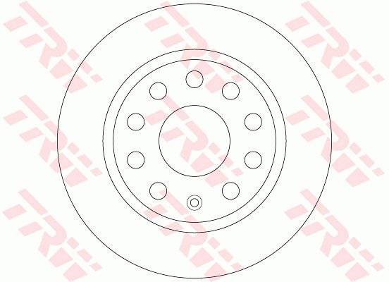 TRW Brzdový kotouč DF6444 sada 2ks - Brake Disc