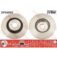 TRW Brake Disc DF6456S set of 2 - Brake Disc