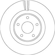 TRW Brzdový kotouč DF6496S sada 2ks - Brake Disc
