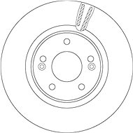 TRW Brzdový kotouč DF6497S sada 2ks - Brake Disc