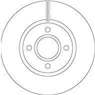 TRW Brzdový kotouč DF6509 sada 2ks - Brake Disc