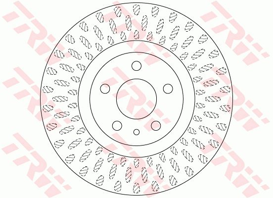 TRW Brake disc DF6522 set of 2 - Brake Disc