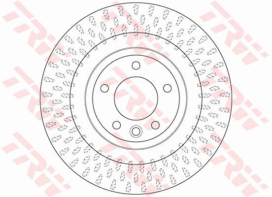 TRW Brake disc DF6528S set of 2 - Brake Disc