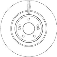 TRW Brake disc DF6572 set of 2 - Brake Disc