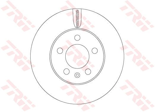 TRW Brake disc DF6584 set of 2 - Brake Disc