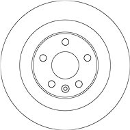 TRW Brzdový kotouč DF6588 sada 2ks - Brake Disc