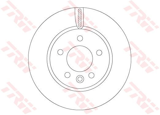 TRW Brake Disc DF6589S set of 2 - Brake Disc