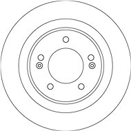 TRW Brzdový kotouč DF6599 sada 2ks - Brake Disc