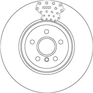 TRW Brzdový kotouč DF6605S sada 2ks - Brake Disc