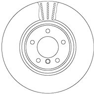 TRW Brzdový kotouč DF6609S sada 2ks - Brake Disc
