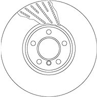 TRW Brzdový kotouč DF6612S sada 2ks - Brake Disc