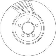 TRW Brake disc DF6614S set of 2 - Brake Disc