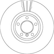 TRW Brzdový kotouč DF6615S sada 2ks - Brake Disc