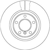 TRW Brzdový kotouč DF6616S sada 2ks - Brake Disc