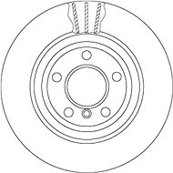 TRW Brzdový kotouč DF6617S sada 2ks - Brake Disc