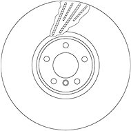 TRW Brake disc DF6618S set of 2 - Brake Disc