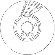 TRW Brake disc DF6622S set of 2 - Brake Disc