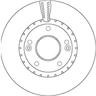 TRW Brzdový kotouč DF6628 sada 2ks - Brake Disc