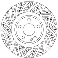 TRW Brzdový kotouč DF6633S sada 2ks - Brake Disc