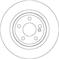 TRW Brzdový kotouč DF6634 sada 2ks - Brake Disc