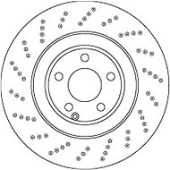 TRW Brake Disc DF6668S set of 2 - Brake Disc