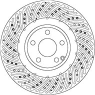 TRW Brake disc DF6674S set of 2 - Brake Disc