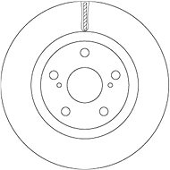 TRW Brake disc DF6675 set of 2 - Brake Disc