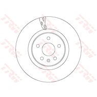TRW Brzdový kotouč DF6700S sada 2ks - Brake Disc