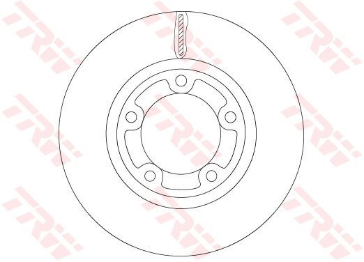 TRW Brake disc DF6712 set of 2 - Brake Disc