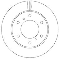 TRW Brzdový kotouč DF6735 sada 2ks - Brake Disc